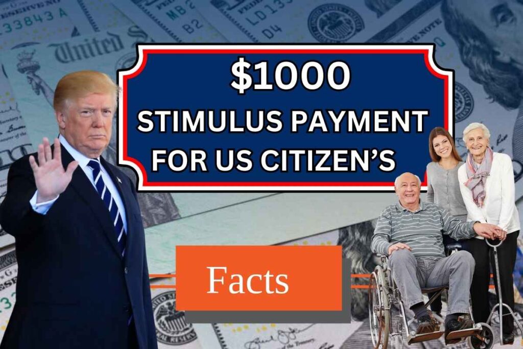 $1000 Stimulus Payment For Every US Citizen In 2025 