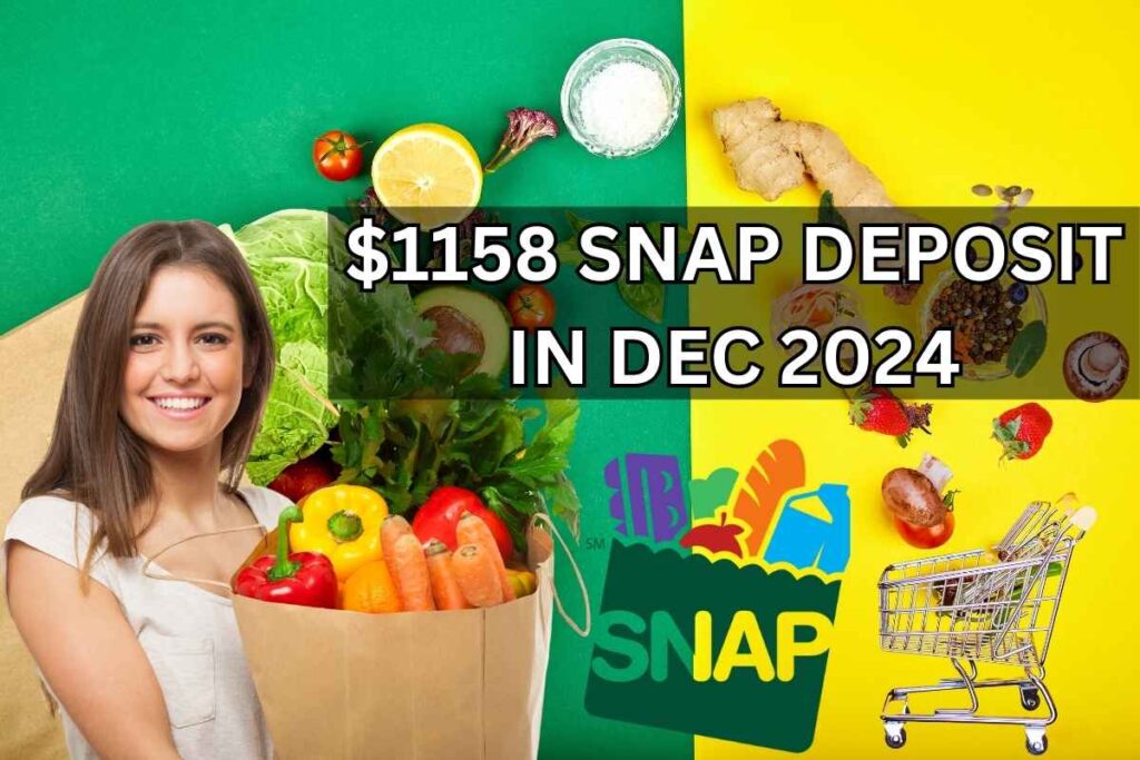 $1158 SNAP Deposit In Dec 2024