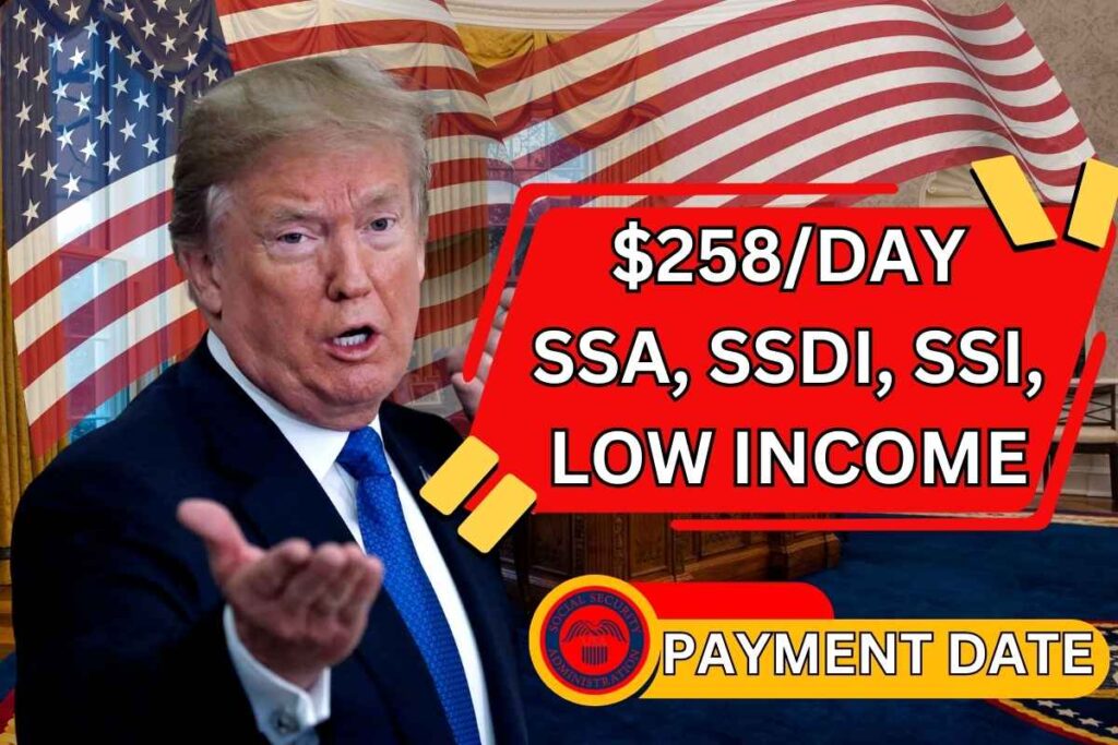 $258Day For SSA, SSDI, SSI, Low Income In December 2024