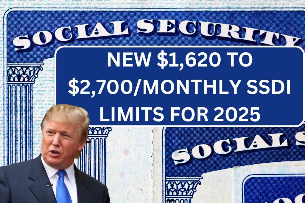 New $1,620 To $2,700/Monthly SSDI Limits For 2025 - Know Payment Date