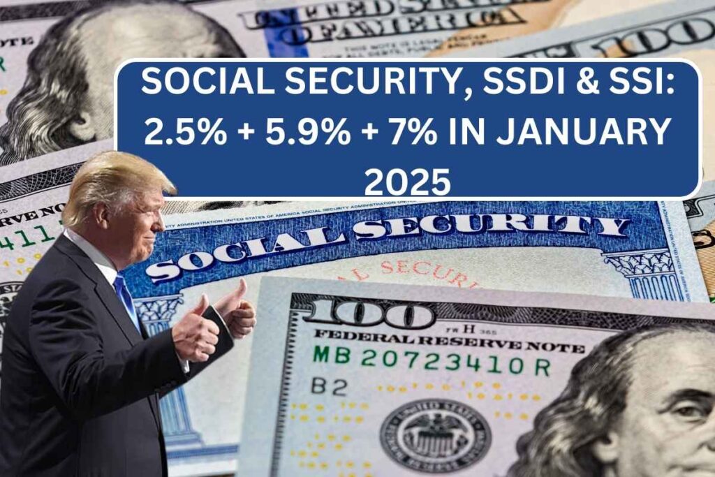 Social Security, SSDI & SSI: 2.5% + 5.9% + 7% In January 2025 - Know Increased Amount