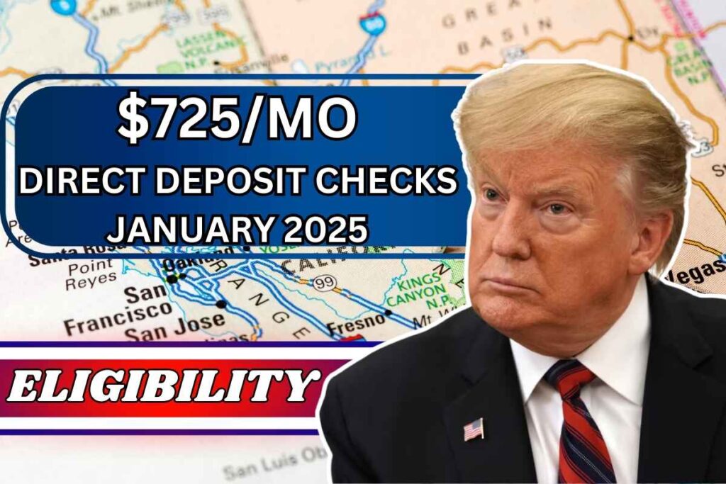 USA $725/Mo Direct Deposit Checks For January 2025